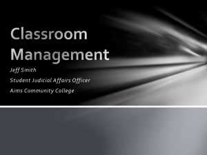 Classroom Management - Aims Community College
