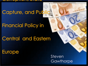 Corruption, Influence, and State Capture: Are Public Expenditures