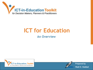 ICTs for Education: PowerPoint Presentation