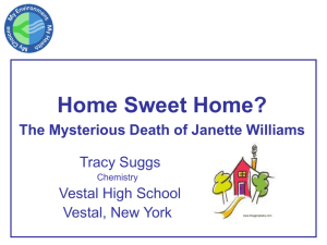 Mysterious Death of Janette Williams Slides
