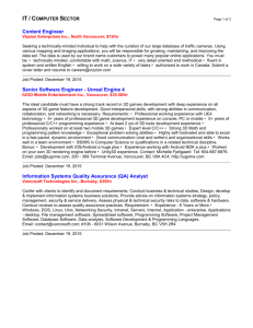 IT / Computer Sector Page of 3
