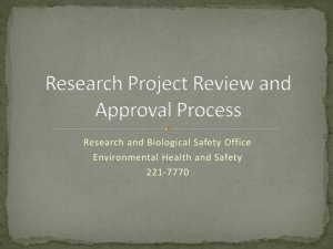 Research Project Review and Approval Process