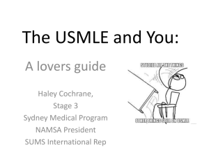 Overview of USMLE Step Exams - North American Medical Students