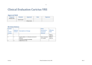 Clinical Evaluation Curictus VRS Rev 3