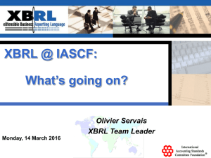 XBRL at the IASC Foundation