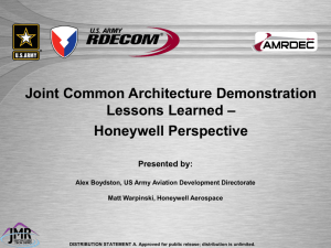 AHS71Forum_JCADemo_HoneywellPresentation