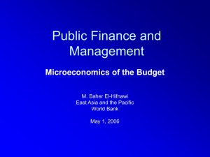 M. Baher El-Hifnawi - Microeconomics of the Budget
