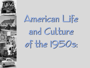 America in the 1950s - Strongsville City Schools