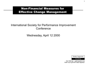 Change Management Model - Excellence in Financial Management