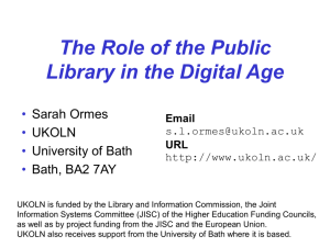 The Role of the Public Library in the Digital Age