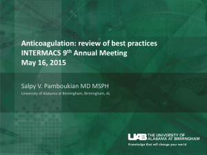 Anticoagulation: Review of Best Practices