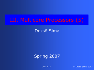III. Multicore Processors (5)