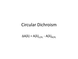 Circular Dichroism