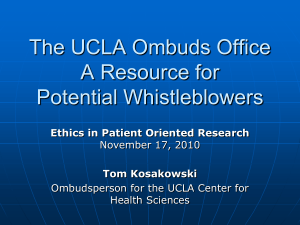 The UCLA Ombuds Office