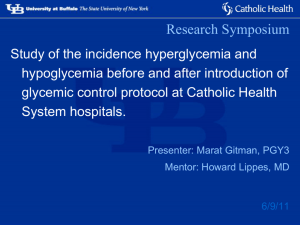 Study of the Incidence Hyperglycemia and
