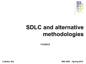 Systems Development: SDLC & Alternative methodologies