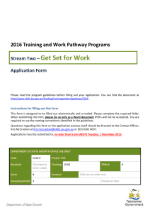 Stream Two Get Set for Work - application