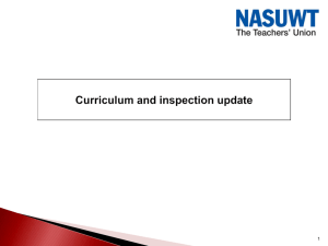 Supply Teachers Seminar - Curriculum and Inspections