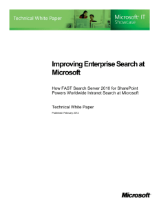 FAST Search Server 2010 for SharePoint Solution