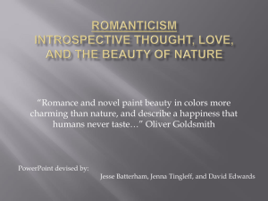 Romanticism Introspective Thought, Love, and the - English-12-Wiki