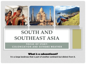 South and Southeast Asia Power Point