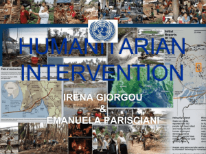 Humanitarian Intervention - Graduate Institute of International and