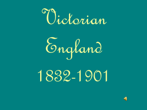 Victorian England 1832-1901 - North Warren Central School