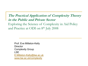 The Practical Application of Complexity Theory in Public and Private
