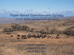 Paper-Based Surveys