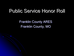 Public Service Honor Roll