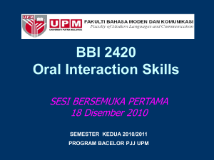 BBI 2420 - UPM EduTrain Interactive Learning