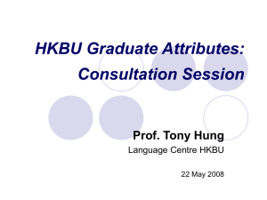 Integrating HKBU Graduate Attributes into our