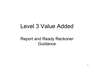 Level 3 Value Added - Department for Education