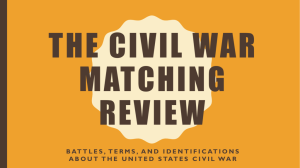 The Civil War matching review - fchs