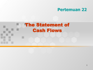 STATEMENT OF CASH FLOWS, 2005