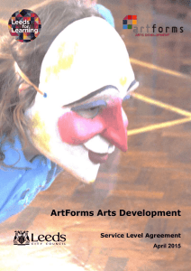 ArtForms service level agreement 2015_16
