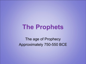 PPT The Prophets