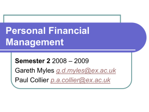 Personal Financial Managment