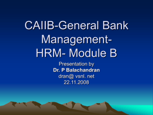 Module B - Human Resources Management