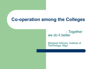 Co-operation between the colleges