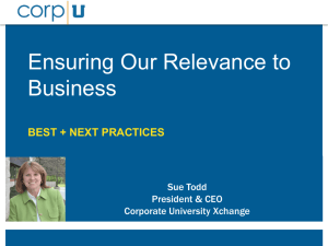 Sue Todd Corp U keynote