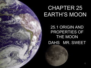 CHAPTER 25 EARTH'S MOON