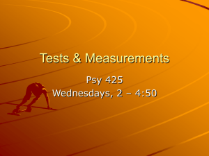 Tests & Measurements - People Server at UNCW