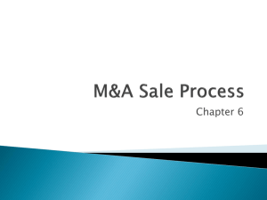 M&A Sale Process - Villanova University