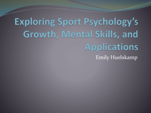 Exploring Sport Psychology's Growth, Mental Skills, and Applications