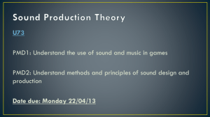 Sound design methodology