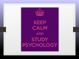 WELCOME!!!!! VCE PSYCHOLOGY UNITS 3 & 4 2011