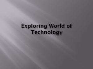 Exploring World of Technology
