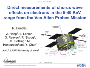 Direct measurements of chorus wave effects on electrons in the 5