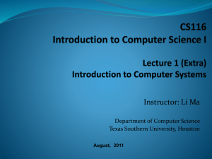 cs116 lecture - Department Of Computer Science